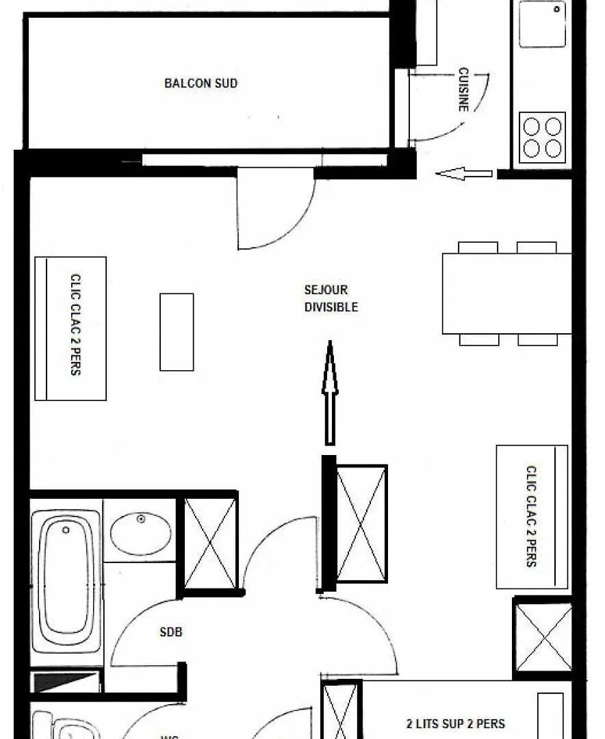 Residence Le Chardonnet - Studio Pour 5 Personnes Mae-9564 La Plagne